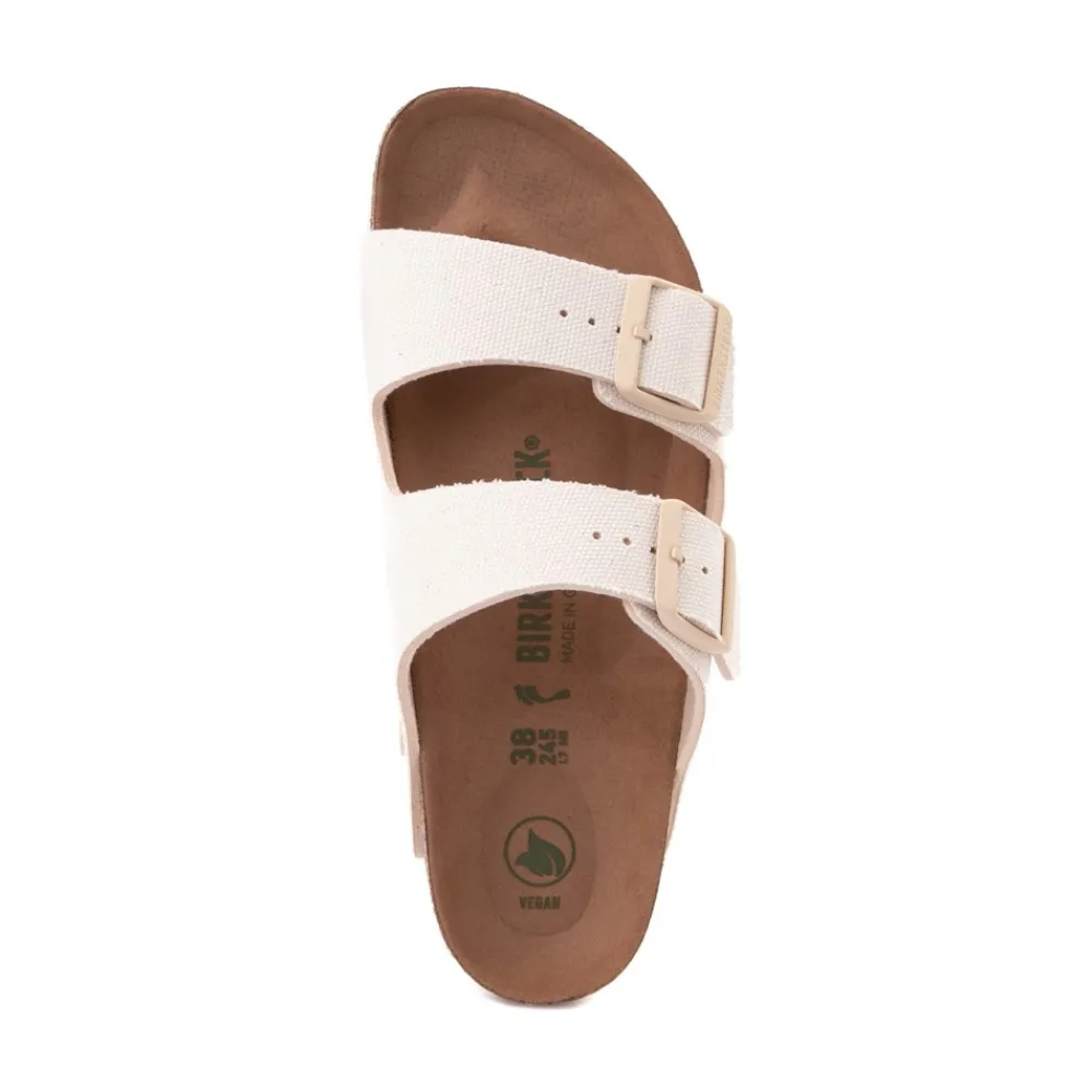 Clearance Birkenstock Womens Arizona Vegan Sandal - Eggshell