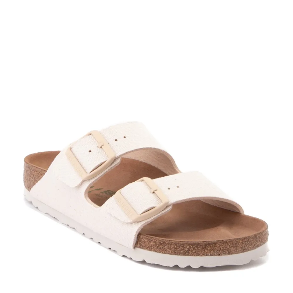 Clearance Birkenstock Womens Arizona Vegan Sandal - Eggshell