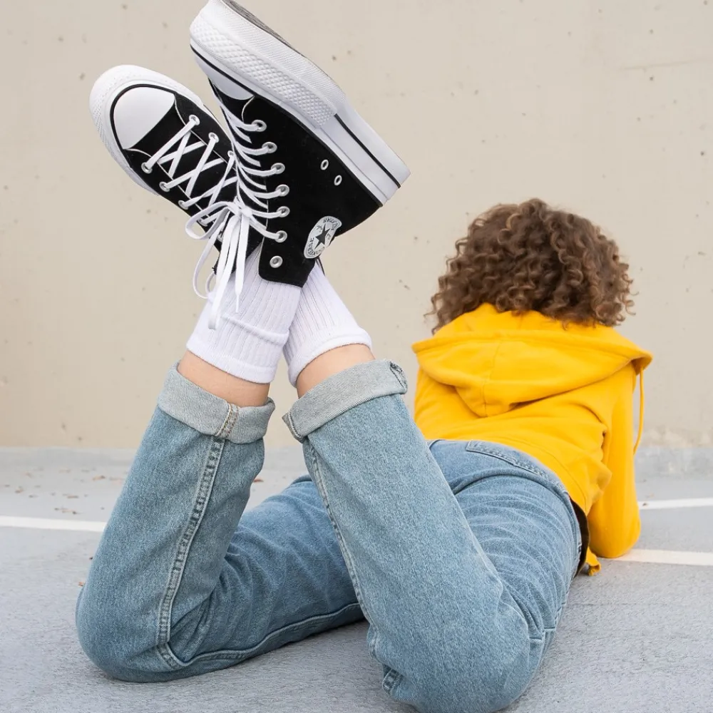 Outlet Converse Womens Chuck Taylor All Star Hi Lift Sneaker - Black