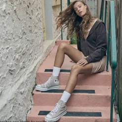 Discount Converse Womens Chuck Taylor All Star Lift Hi Sneaker - Wonder Stone
