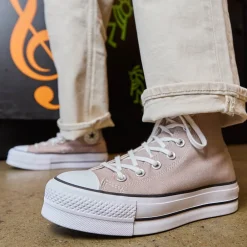 Discount Converse Womens Chuck Taylor All Star Lift Hi Sneaker - Wonder Stone