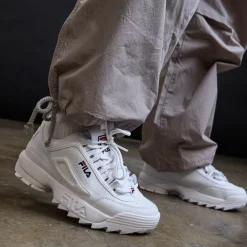 Shop Fila Womens Disruptor 2 Premium Athletic Shoe - White