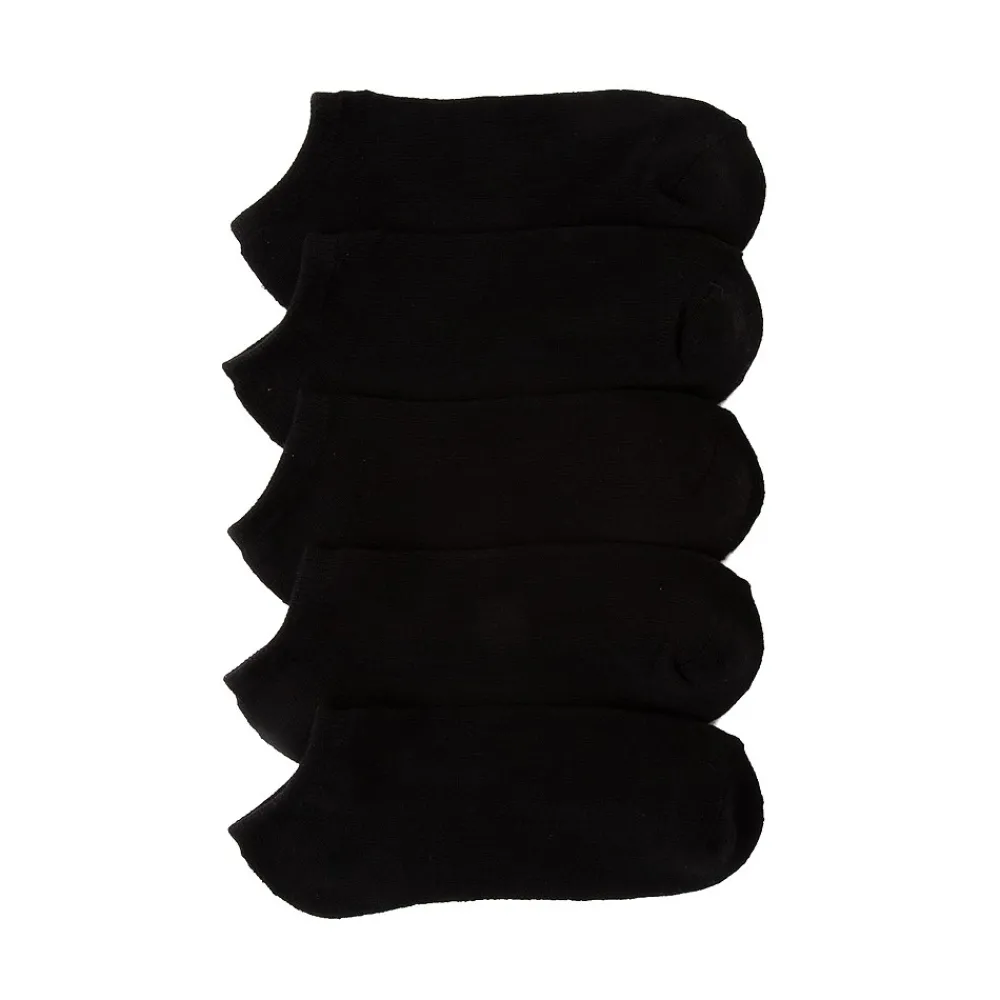 New Crocs Womens Footies 5 Pack - Black
