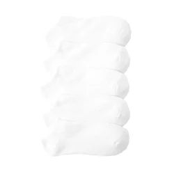 Hot Journeys Womens Footies 5-Pack - White