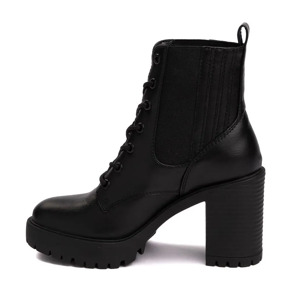 Fashion MIA Womens Avni Heel Boot - Black
