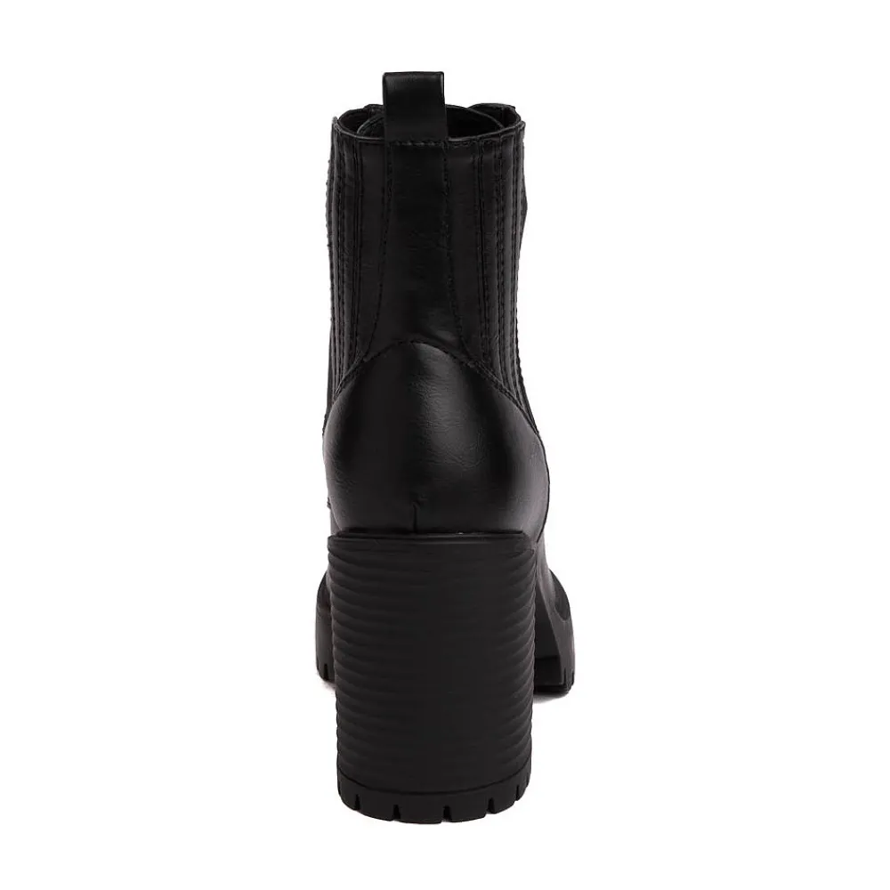 Fashion MIA Womens Avni Heel Boot - Black