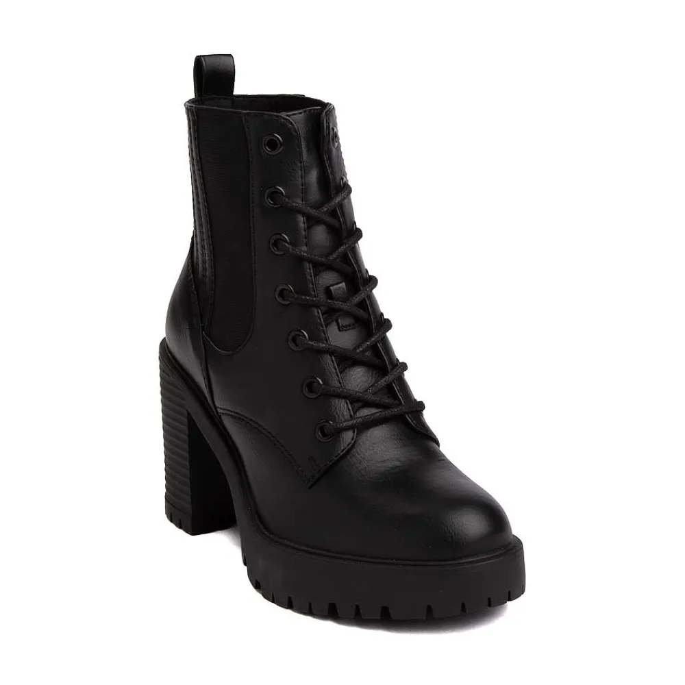 Fashion MIA Womens Avni Heel Boot - Black