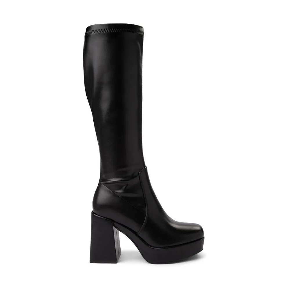 Cheap MIA Womens Everett Tall Heel Boot - Black