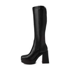 Cheap MIA Womens Everett Tall Heel Boot - Black