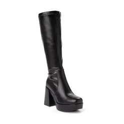 Cheap MIA Womens Everett Tall Heel Boot - Black