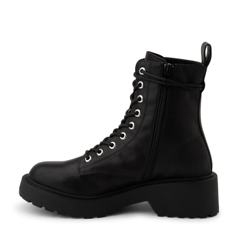 Clearance MIA Womens Madolyn Combat Boot - Black