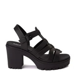 Online MIA Womens Tira Platform Sandal - Black