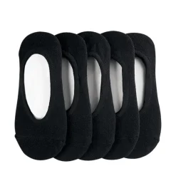 Fashion Journeys Womens No Show Sock 5 Pack - Black