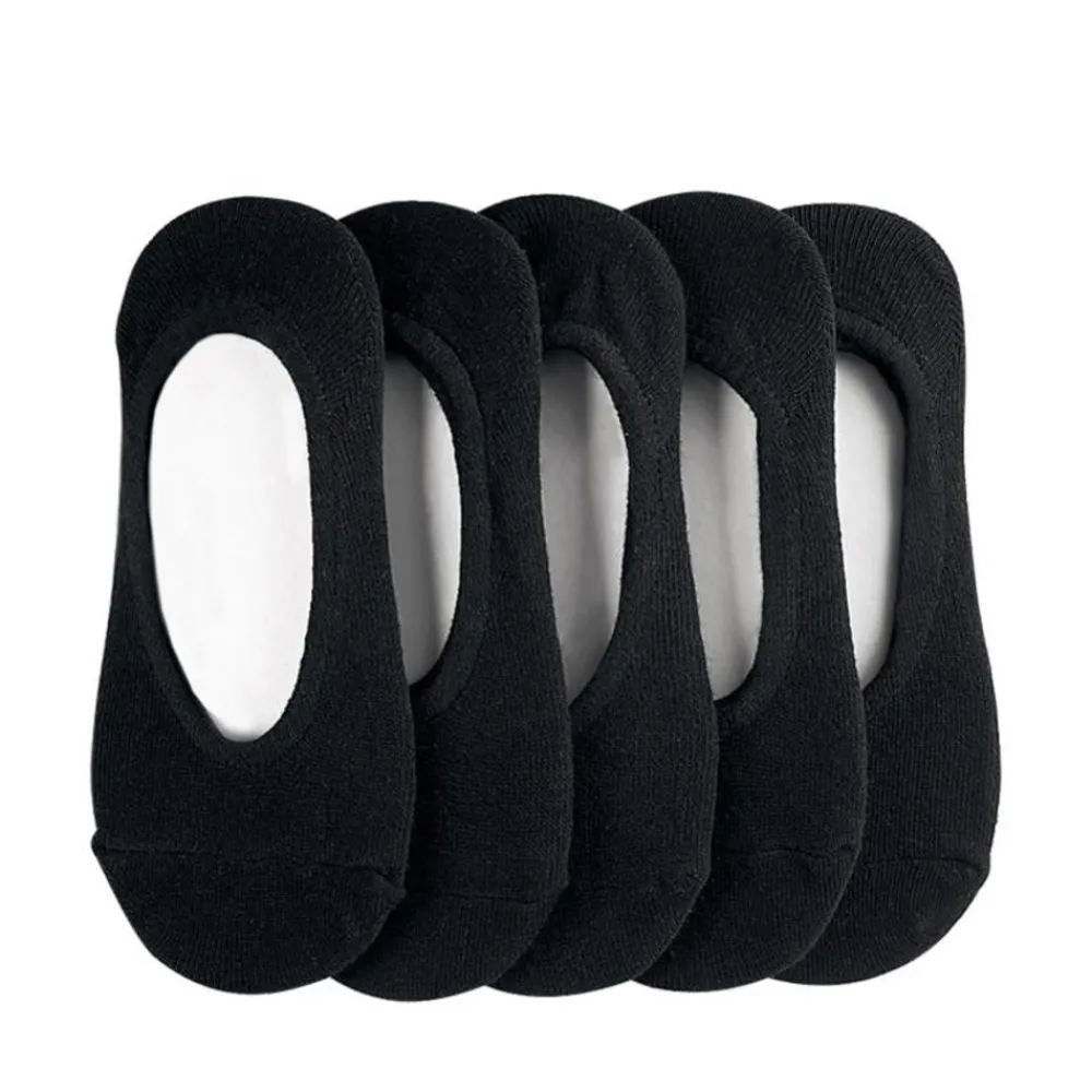 Fashion Journeys Womens No Show Sock 5 Pack - Black