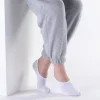 Hot Journeys Womens No Show Sock 5-Pack - White