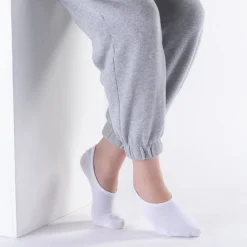 Hot Journeys Womens No Show Sock 5-Pack - White