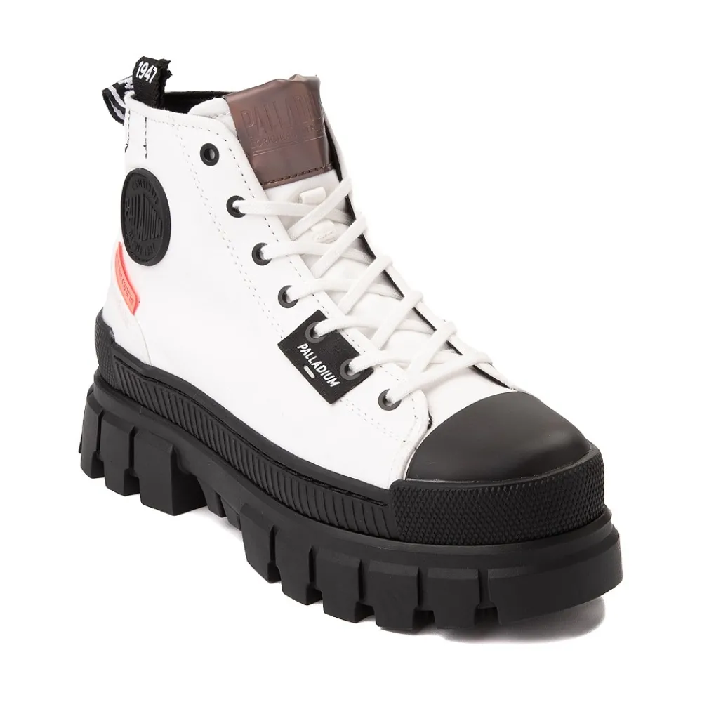 Outlet Palladium Womens Revolt Hi Platform Boot - White