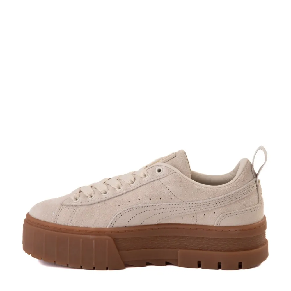 Cheap Puma Womens Mayze Platform Athletic Shoe - Oatmeal / Gum