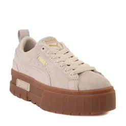 Cheap Puma Womens Mayze Platform Athletic Shoe - Oatmeal / Gum