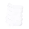Best Journeys Womens Quarter Sock 5-Pack - White