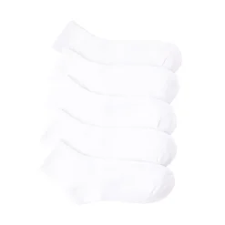 Best Journeys Womens Quarter Sock 5-Pack - White