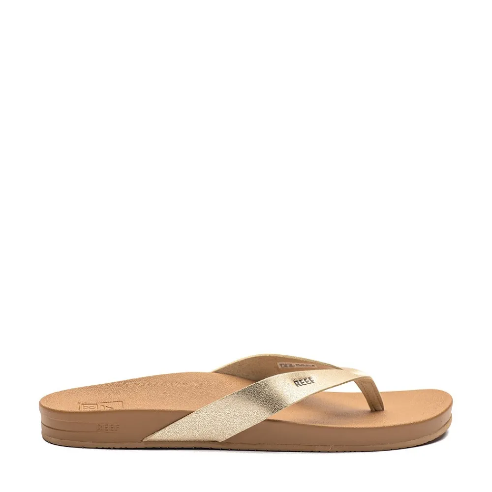 Cheap Reef Womens Cushion Court Sandal - Champagne