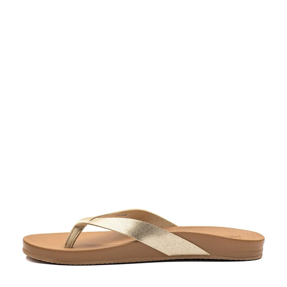 Cheap Reef Womens Cushion Court Sandal - Champagne