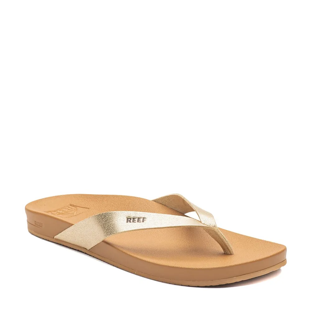 Cheap Reef Womens Cushion Court Sandal - Champagne
