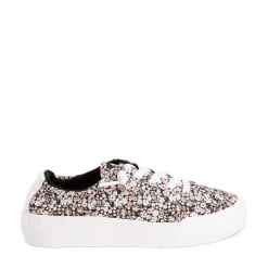 New Roxy Womens Rae Slip On Casual Shoe - Black / Daisies