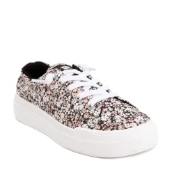 New Roxy Womens Rae Slip On Casual Shoe - Black / Daisies