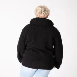 Best Crocs Womens Sherpa Pullover Hoodie - Black