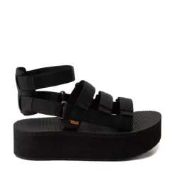 Clearance Teva Womens Flatform Mevia Sandal - Black