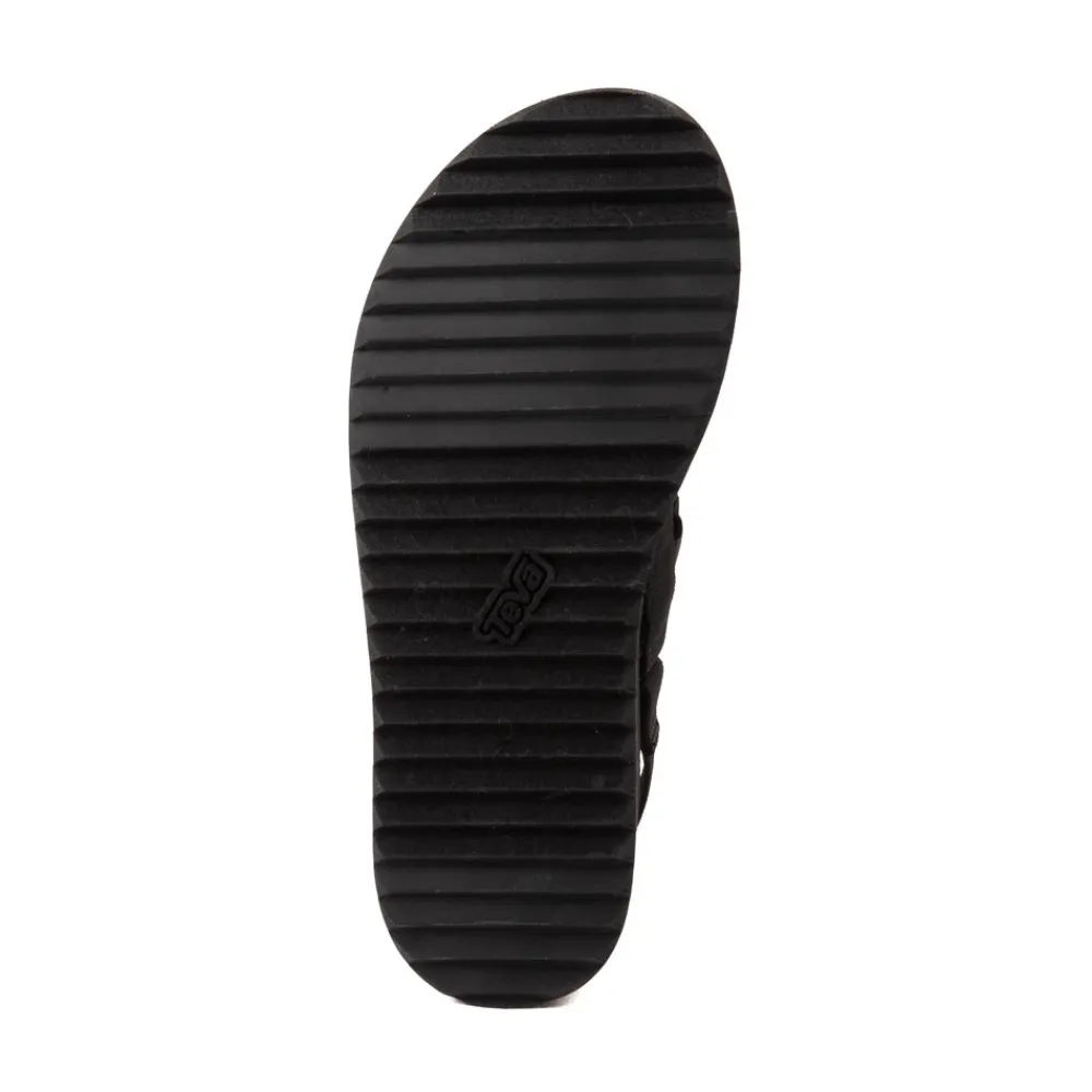 Clearance Teva Womens Flatform Mevia Sandal - Black