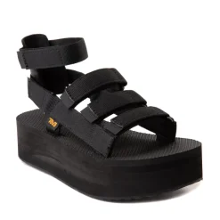 Clearance Teva Womens Flatform Mevia Sandal - Black