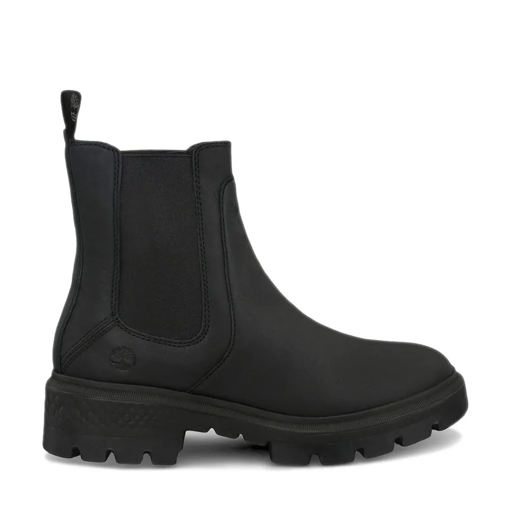 Hot Timberland Womens Cortina Valley Chelsea Slip On Boot - Black