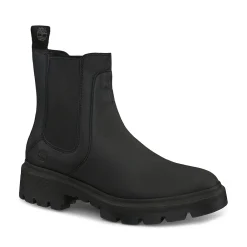 Hot Timberland Womens Cortina Valley Chelsea Slip On Boot - Black