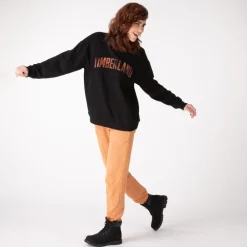 Hot Timberland Womens Logo Sweatshirt - Black / Plaid
