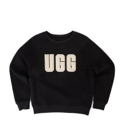 Discount UGG Womens ® Madeline Fuzzy Logo Sweatshirt - Black