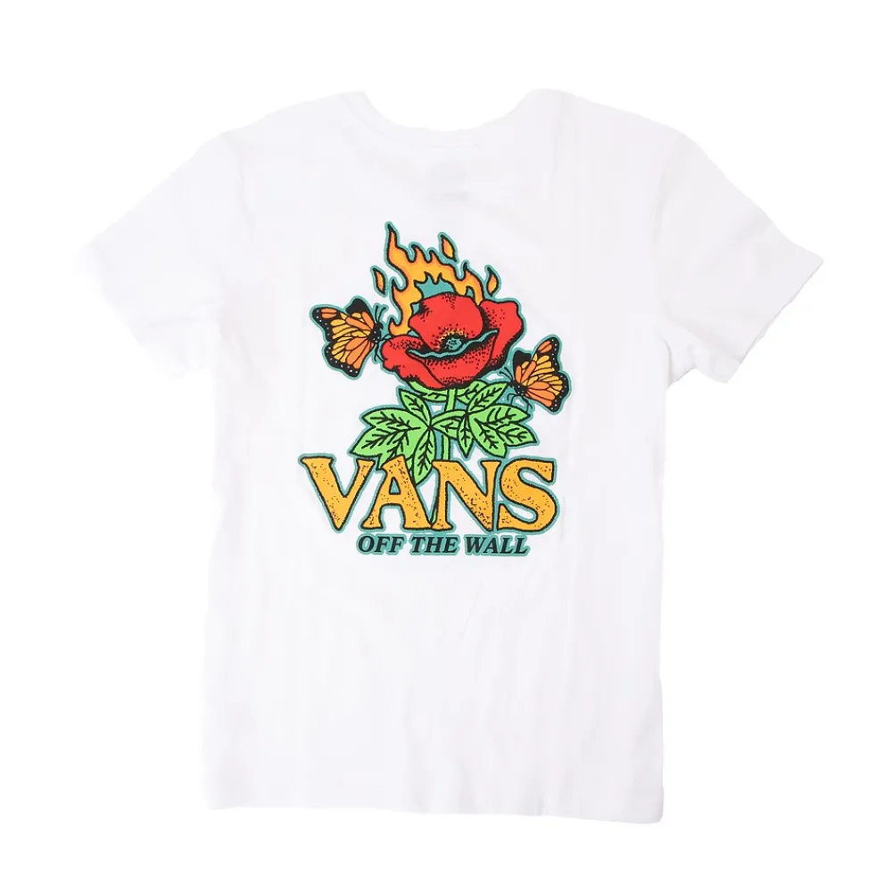 Sale Vans Womens Butterfire Tee - White
