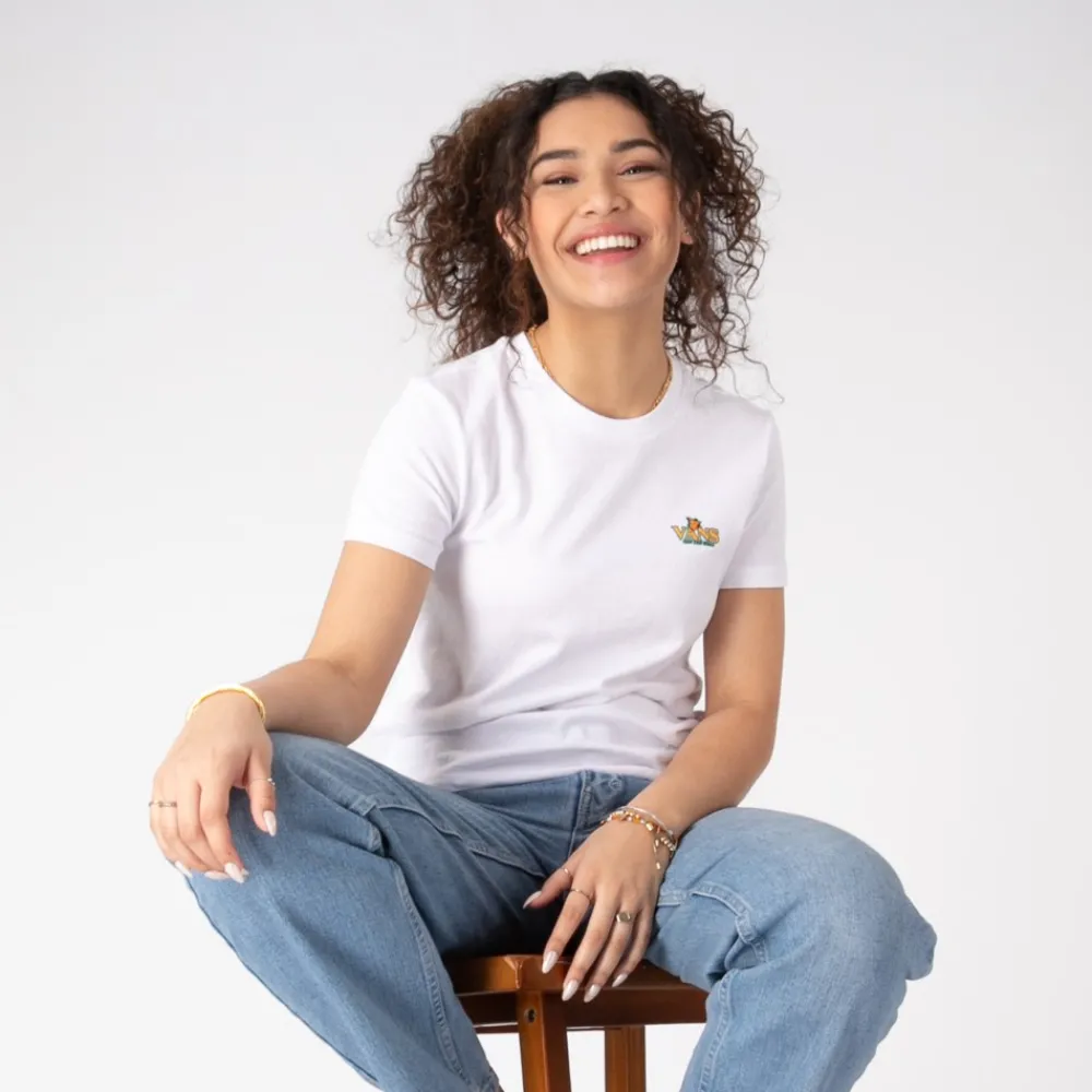 Sale Vans Womens Butterfire Tee - White