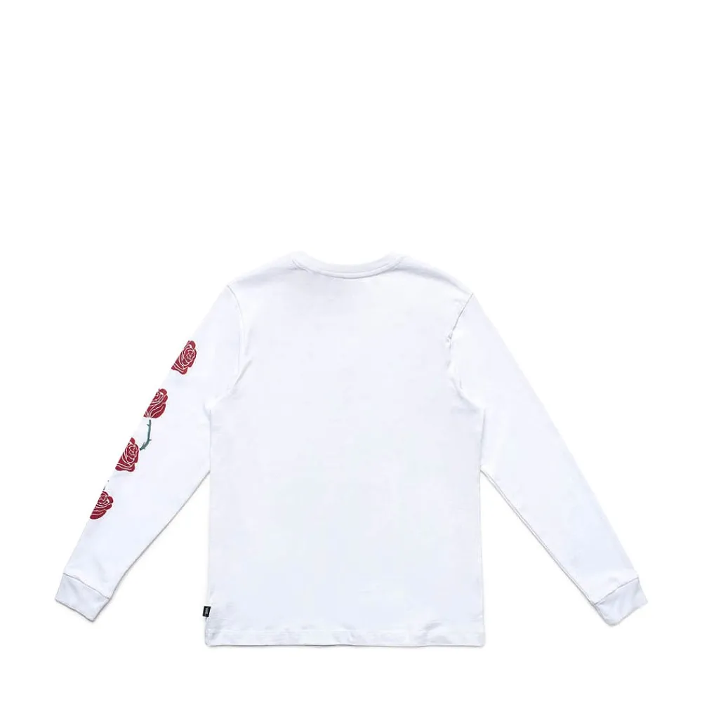 Best Sale Vans Womens Thorned Boyfriend Long Sleeve Tee - White